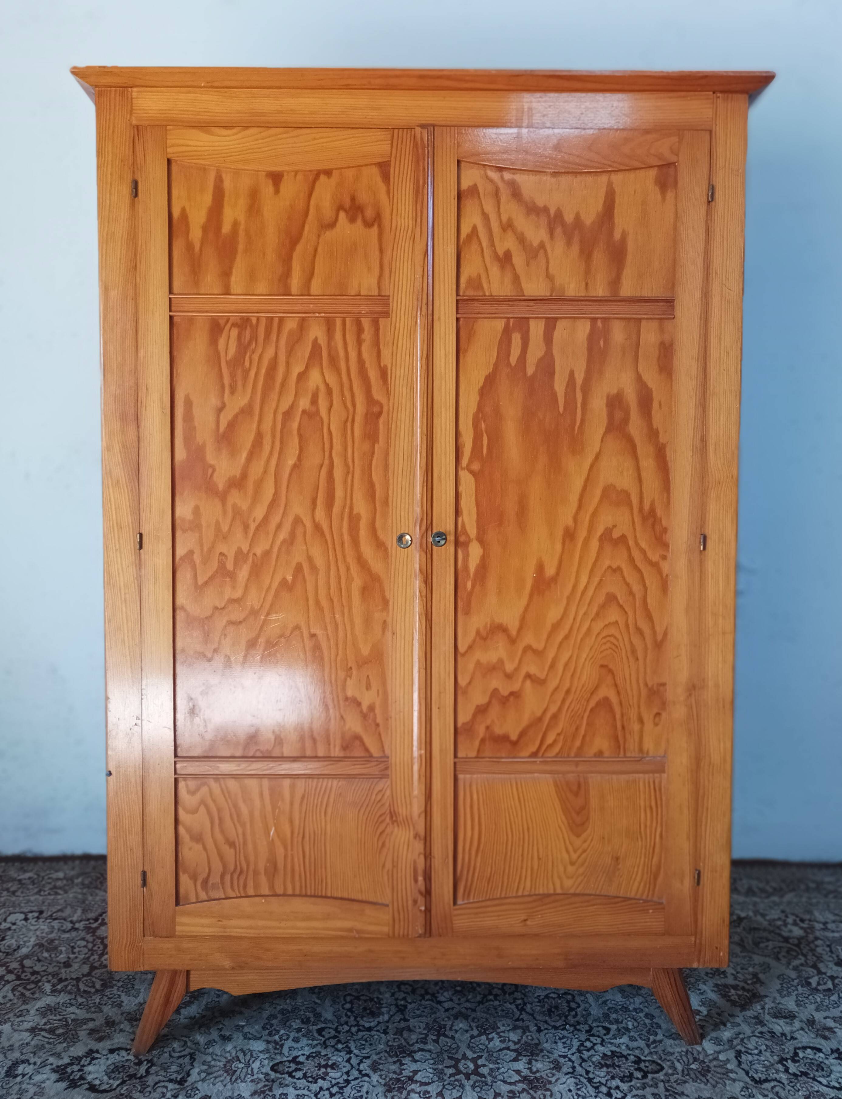 Vintage pine wardrobe