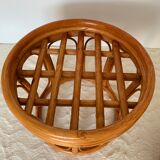 Vintage rattan ottoman