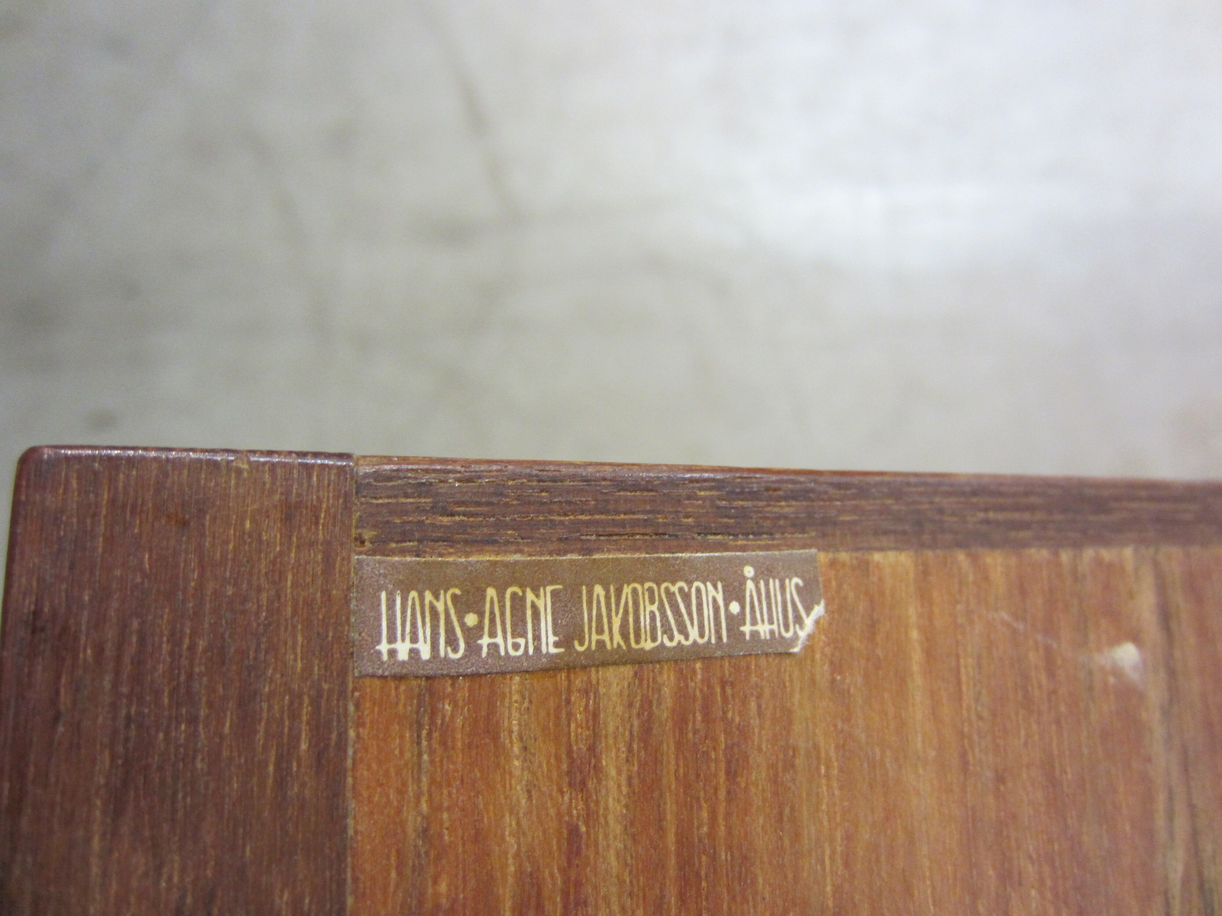 Scandinavian entrance mirror and shelf by Hans-Agne Jakobsson Åhus