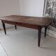 Campaign table in solid oak, Directoire style.