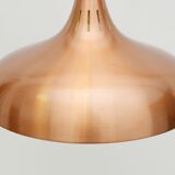 Vintage danish pendant lamp in copper 60's