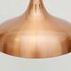 Vintage danish pendant lamp in copper 60's