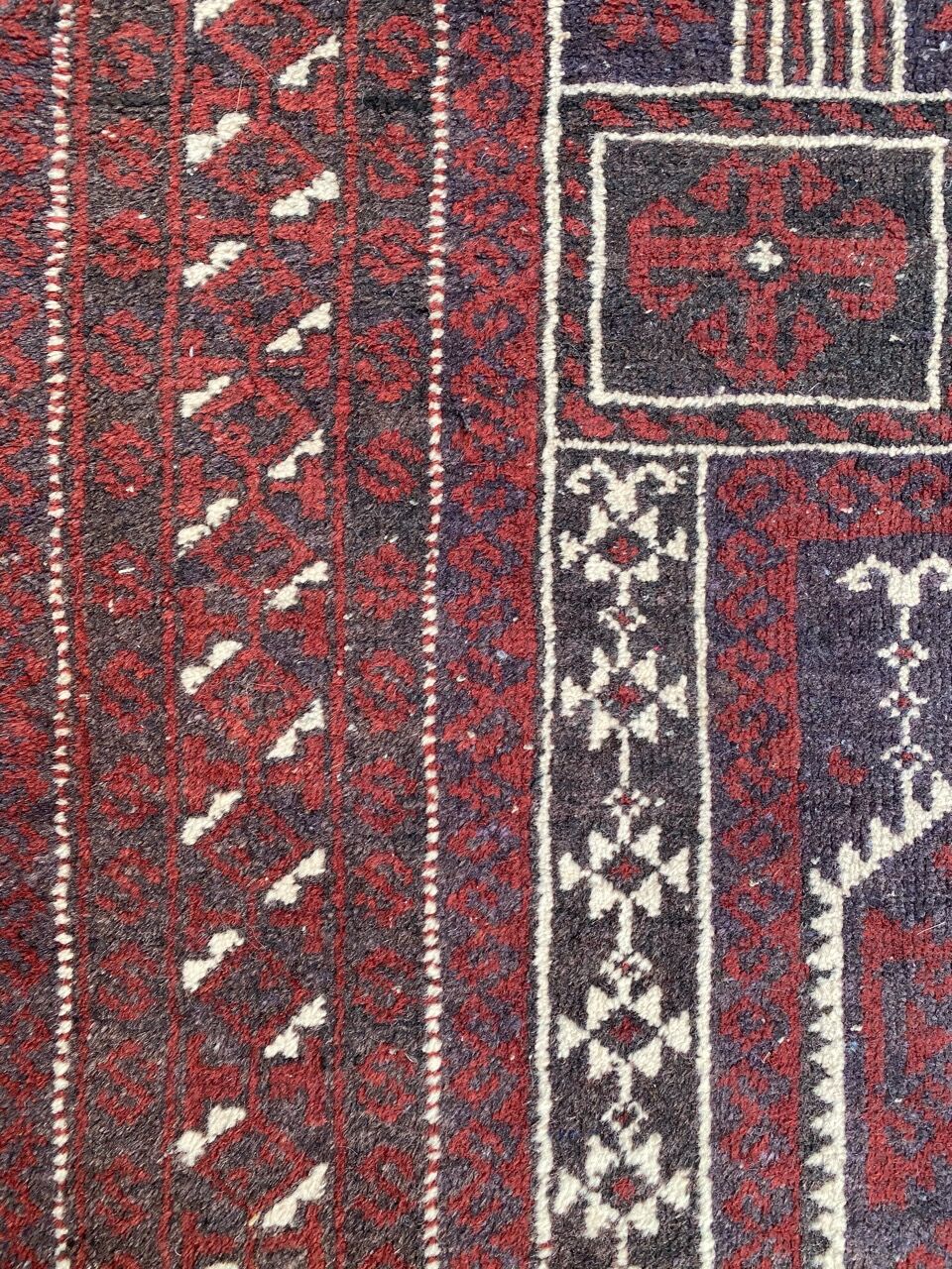 Vintage afghan carpet belutch 89x147 cm