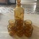 Amber carafe + glasses