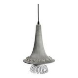 Large contemporary aluminium hanging lamp