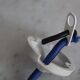 Dented opaline suspension