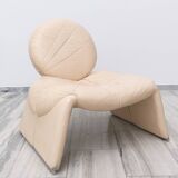 C35 Calypso leather lounge chair by Vittorio Introini for Saporiti, Italy 1979.