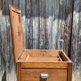 Sliding phonograph cabinet