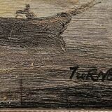 TURNER Oil on Panel Marine