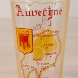 6 orangeade glasses - lemonade - water - regional theme - vintage