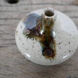 Vintage sandstone soliflore vase signed Cazes