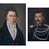 Duos of old portraits - art print