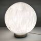 Lampe de table sphérique en verre soufflé de Murano blanc par La Murrina avec Murrines