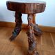 Brutalist vine stock stool