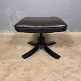 Fauteuil pivotant Skalma avec repose-pieds design danois