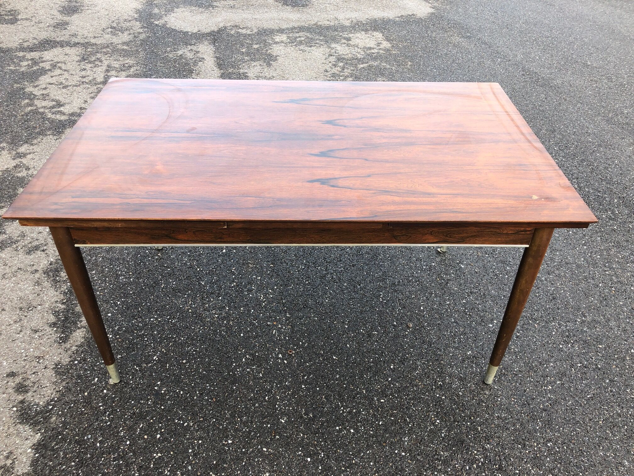 Rosewood table with extensions 1950