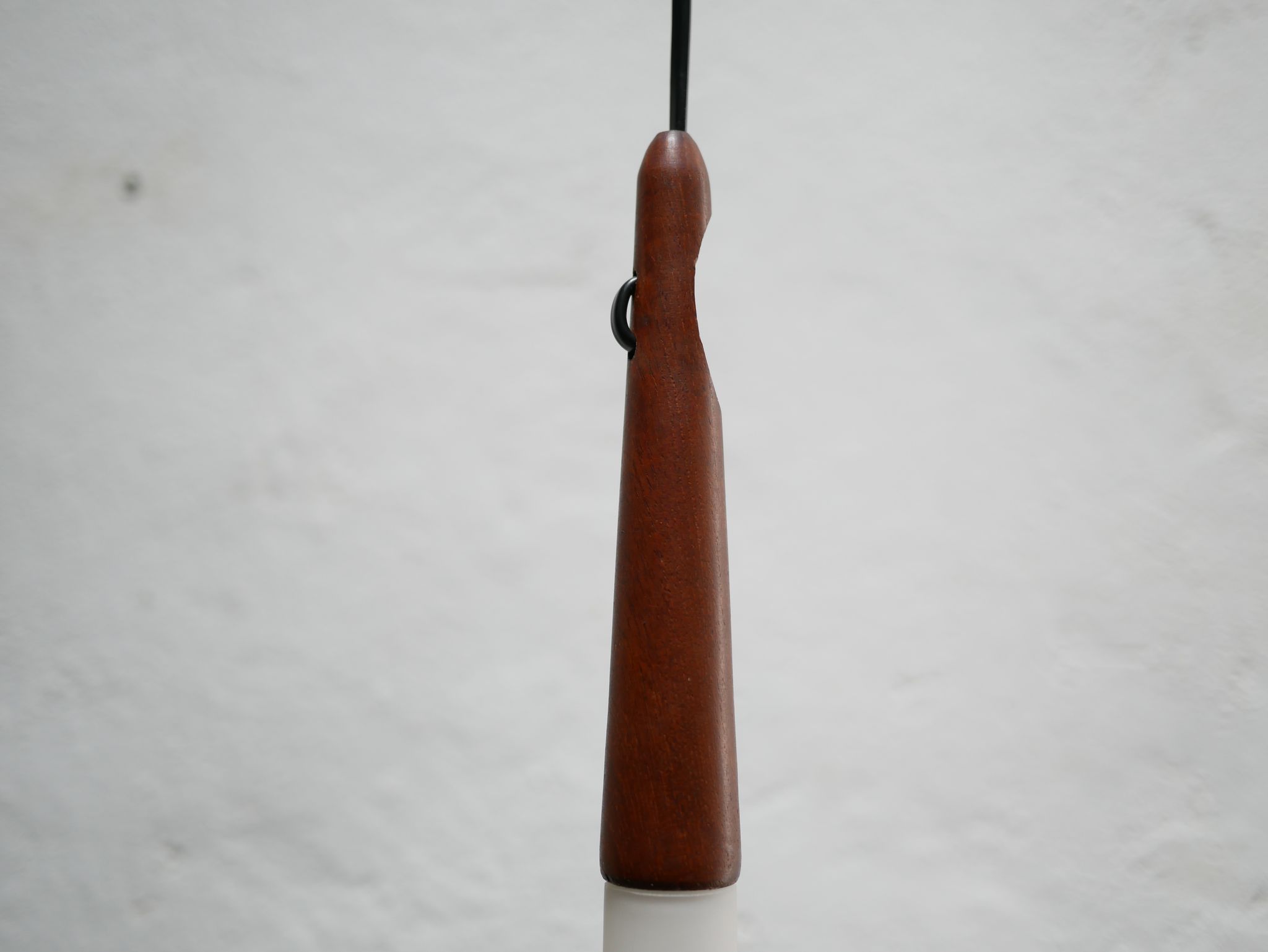 Scandinavian suspension opaline and teak by Uno and 'Sten Kristiansson' for Luxus editions