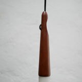 Scandinavian suspension opaline and teak by Uno and 'Sten Kristiansson' for Luxus editions