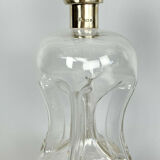 Blown glass carafe and silver frame