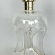 Blown glass carafe and silver frame