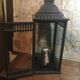 Wood and iron photophore lantern
