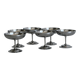 6 coupelles en inox