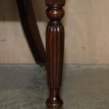 Original Regency office chair in leather and hardwood, style 1815.