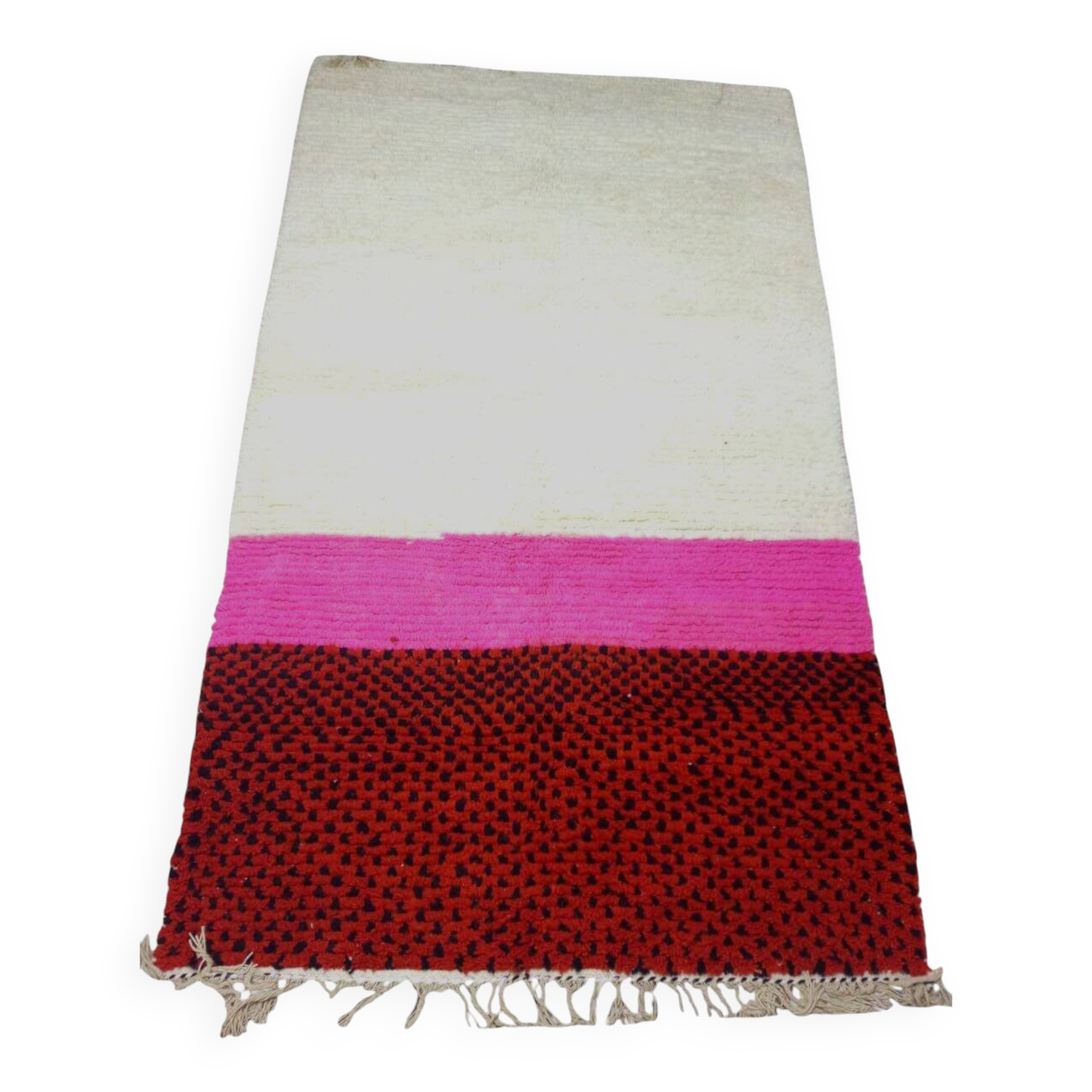 Traditional handmade beni ouarin rug size 150 x 250