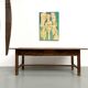 French farmhouse table in solid walnut, circa 1920