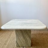 Square coffee table in Italian marble