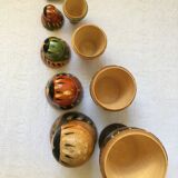 Indian-style wooden nesting dolls