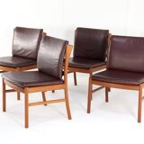 Ensemble de 4 chaises japonaise par Hita Kogei 'Nikko