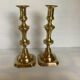 Pair of brass candlesticks