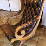 leather armchair