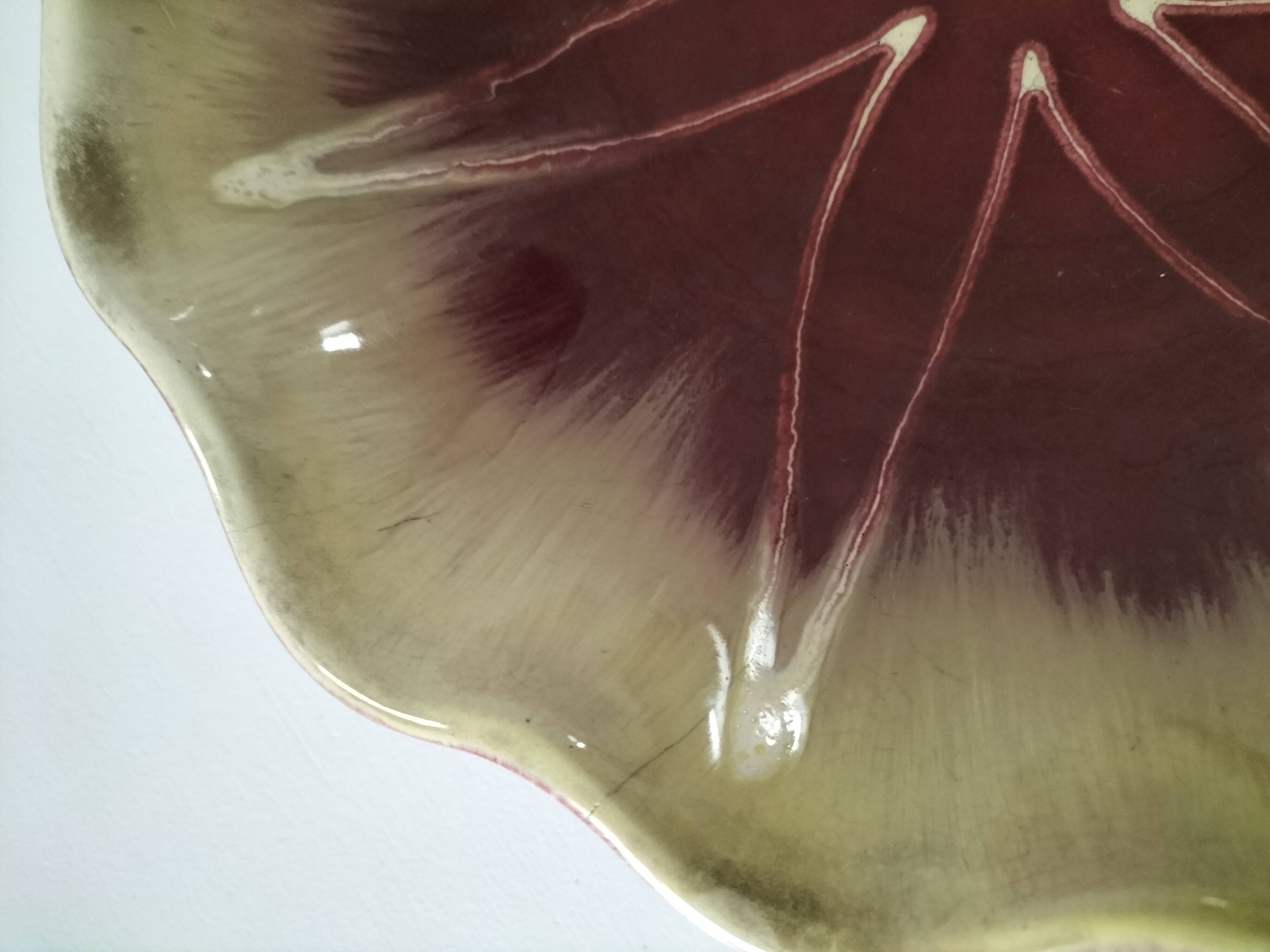 Vintage Dümler & Breiden glazed ceramic polylobed bowl (1960s)