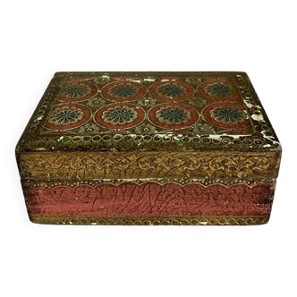 Venetian box in painted wood