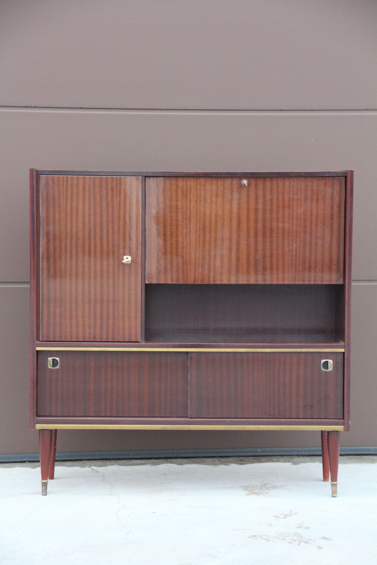 Meuble bar de séjour vintage vers 1960