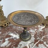 Antique, Standing cup, bronze, Napoleon III period, scene in the taste of antiquity, nineteenth, France