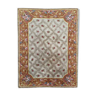 Tapis ancien français point Janus 177x235 cm