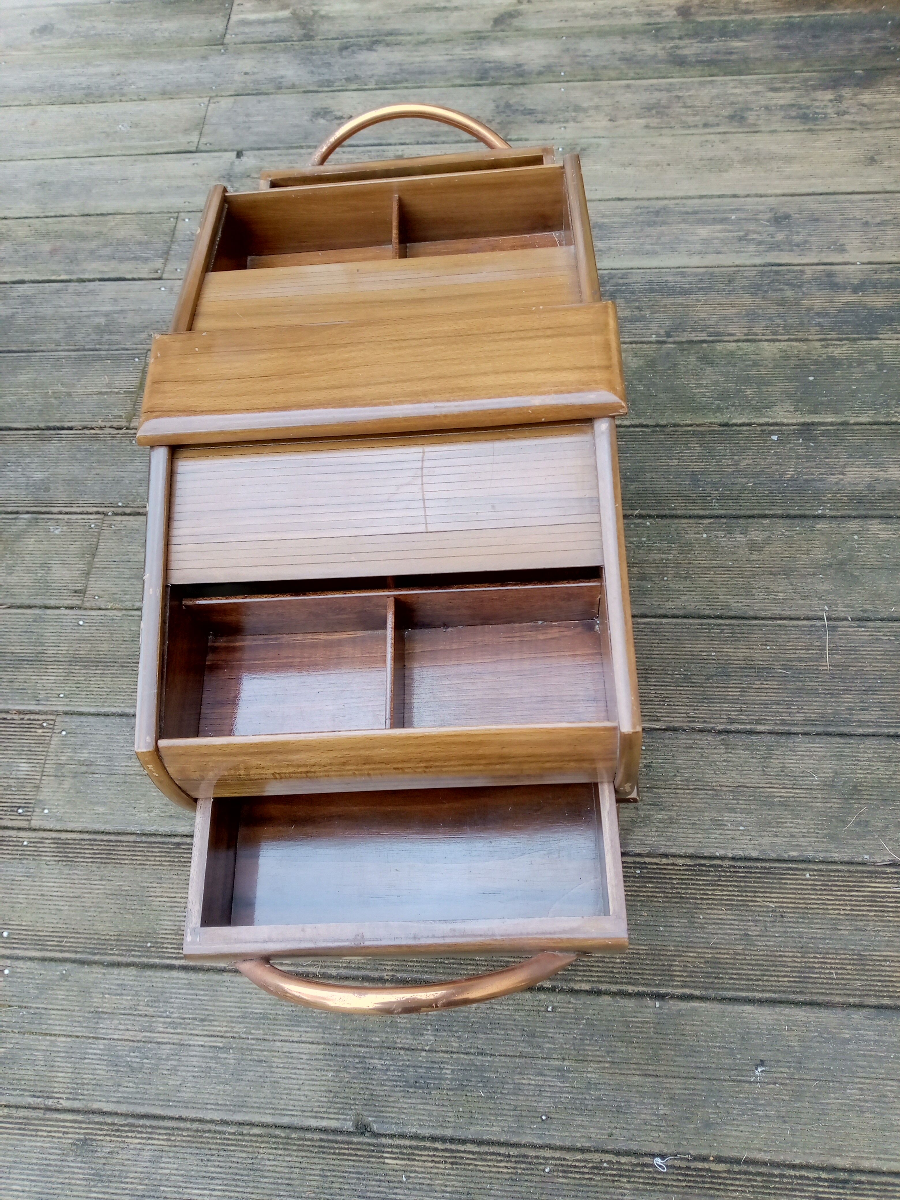 Vintage curtain worker