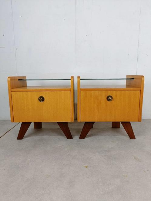 Set of two vintage 60s bedside tables