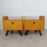 Set of two vintage 60s bedside tables