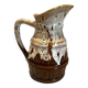 Vintage ceramic pitcher / jug - Speckled glaze effect and relief