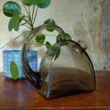 Original vintage carafe in smoked glass