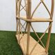 Pair of rattan and bamboo shelves or wall-bookcases, 1970