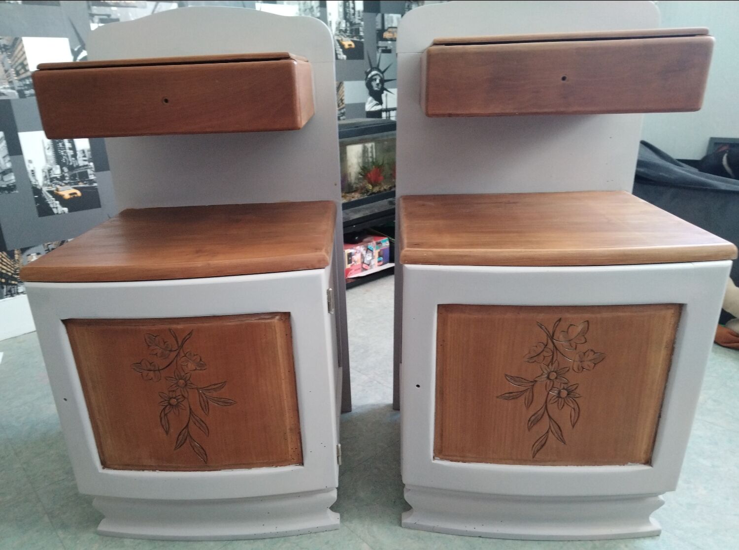 Renovated bedside table