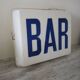 Old bar illuminated sign