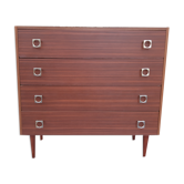 Scandinavian chest of drawers in formica year 50