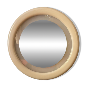 Miroir rétroéclairé en bois laqué