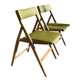Paire de chaises pliantes Gio ponti
